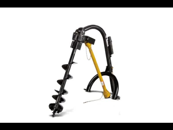 Representative Bobcat 3-point post hole auger stock image
